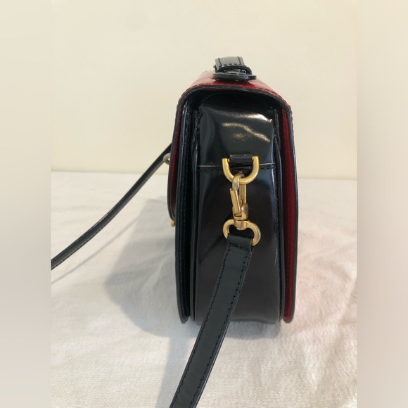 Rare Vintage Franco Moschino Era Bag Purse Red Black Heart Crossbody 80s 90s - Picture 10 of 16